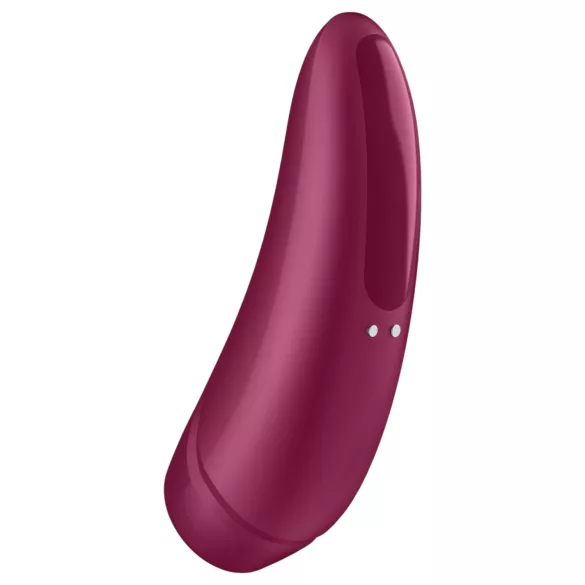 Satisfyer Curvy 1+ - stimulator klitorisa z zračnimi valovi - rdeč