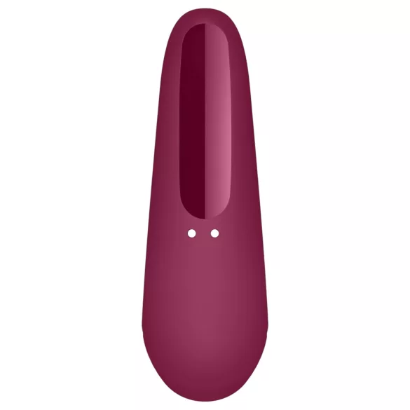 Satisfyer Curvy 1+ - stimulator klitorisa z zračnimi valovi - rdeč