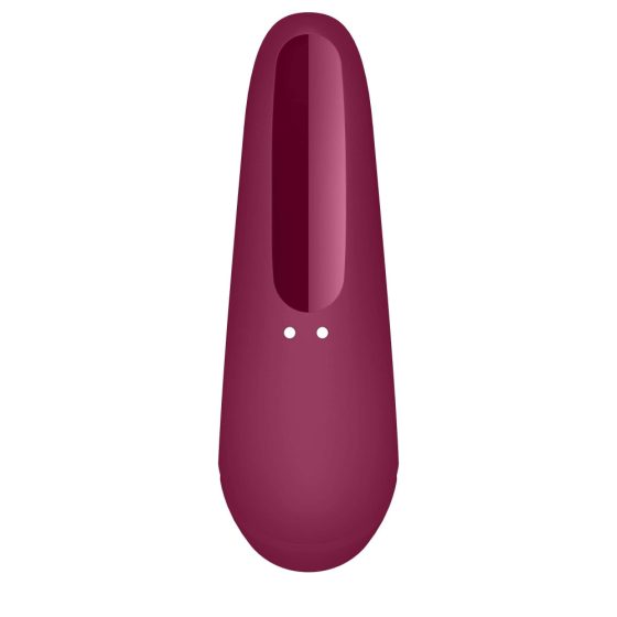 Satisfyer Curvy 1+ - pametni, vodoodporni klitorisni vibrator z možnostjo polnjenja (roza rdeča)