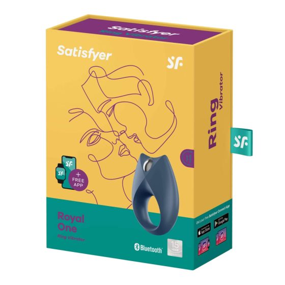 Satisfyer Royal One - pametni vibracijski obroček za penis z možnostjo polnjenja (modri)