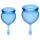 Satisfyer Feel Good - menstrualna skodelica set - modra - 2 kosa