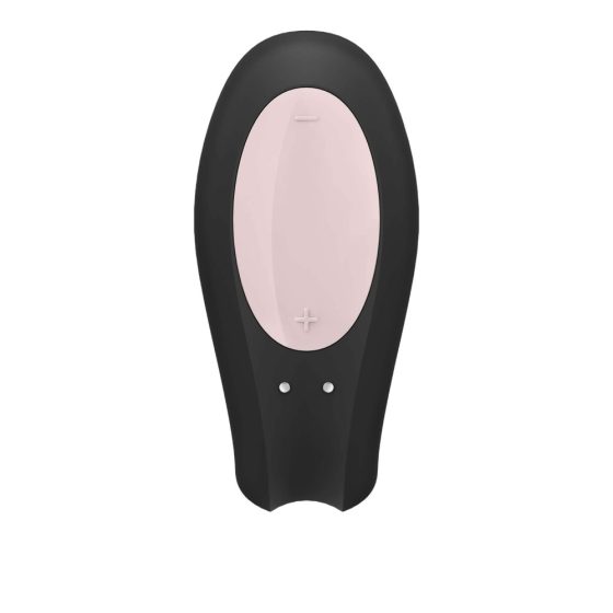 Satisfyer Double Joy - pametni, vodoodporni vibrator na baterije (črn)