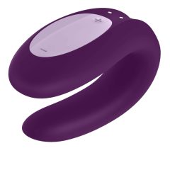   Satisfyer Double Joy - pametni vodoodporni vibrator za polnjenje (vijolična)