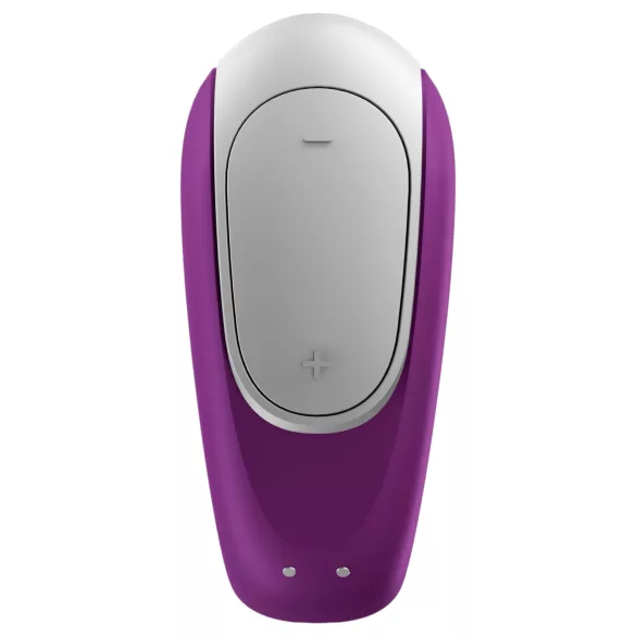 Satisfyer Double Fun - vibracijski parni stimulator z upravljanjem prek aplikacije (vijoličen)