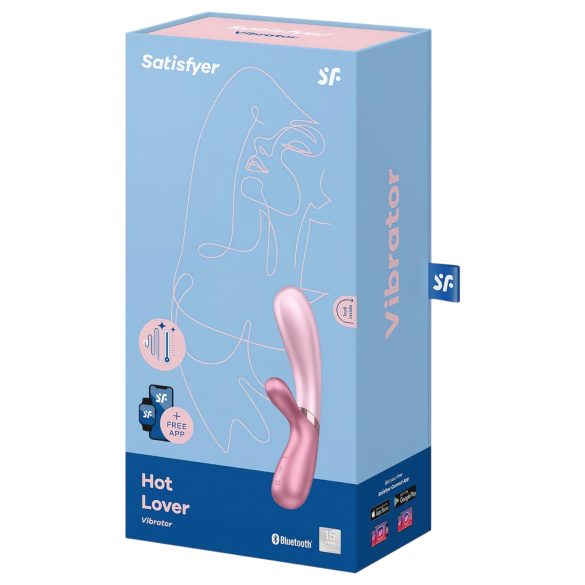 Satisfyer - vibracijski stimulator za ženske - ogrevan - roza
