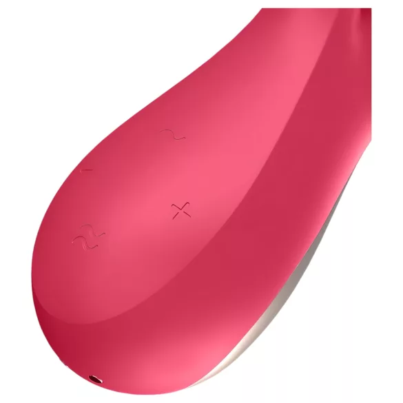 Satisfyer Mono Flex - vibrator za par - vodoodporen silikon rdeč