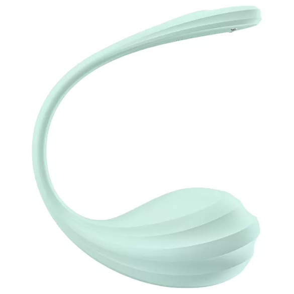 Satisfyer Smooth Petal - vibracijsko jajce - pametno upravljanje - zelena