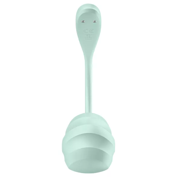 Satisfyer Smooth Petal - vibracijsko jajce - pametno upravljanje - zelena