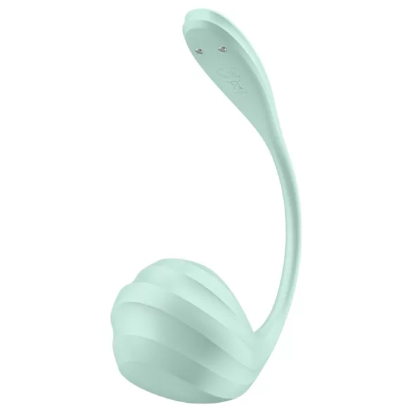 Satisfyer Smooth Petal - vibracijsko jajce - pametno upravljanje - zelena