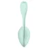 Satisfyer Smooth Petal - vibracijsko jajce - pametno upravljanje - zelena