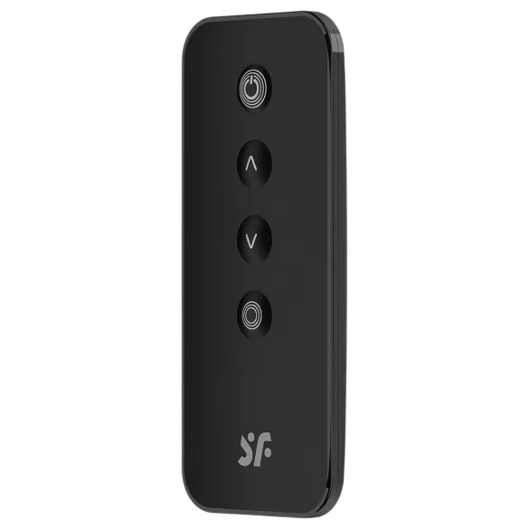 Satisfyer - vibracijsko jajce na daljinsko upravljanje - rebrasto - črno