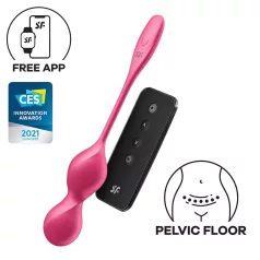   Satisfyer Love Birds 2 - aplikacijsko vodena vibracijska gejšina kroglica (roza)