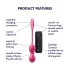 Satisfyer Love Birds 2 - aplikacijsko vodena vibracijska gejšina kroglica (roza)