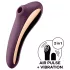 Satisfyer Dual Kiss - vibrator za klitoris in vagino - 2v1 - vijoličen