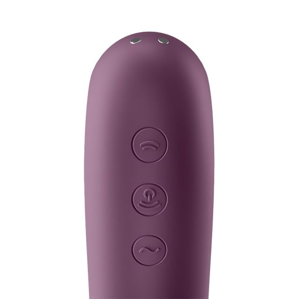 Satisfyer Dual Kiss - vibrator za klitoris in vagino - 2v1 - vijoličen