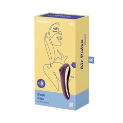   Satisfyer Dual Kiss - vaginalni in klitorisni vibrator za polnjenje (vijolična)