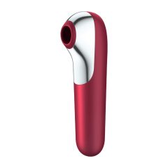   Satisfyer Dual Love - pametni, vodoodporni vaginalni in klitorisni vibrator, ki ga je mogoče ponovno napolniti (rdeč)