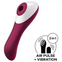   Satisfyer Dual Crush - vibrator za vagino in klitoris - akumulatorski - rdeč