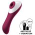 Satisfyer Dual Crush - vibrator za vagino in klitoris - akumulatorski - rdeč