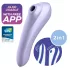 Satisfyer Dual Pleasure - vibrator in stimulator klitorisa - 2v1, lila