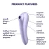 Satisfyer Dual Pleasure - vibrator in stimulator klitorisa - 2v1, lila