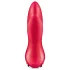 Satisfyer - analni vibrator z vrtljivimi kroglicami - silikonski, rdeč
