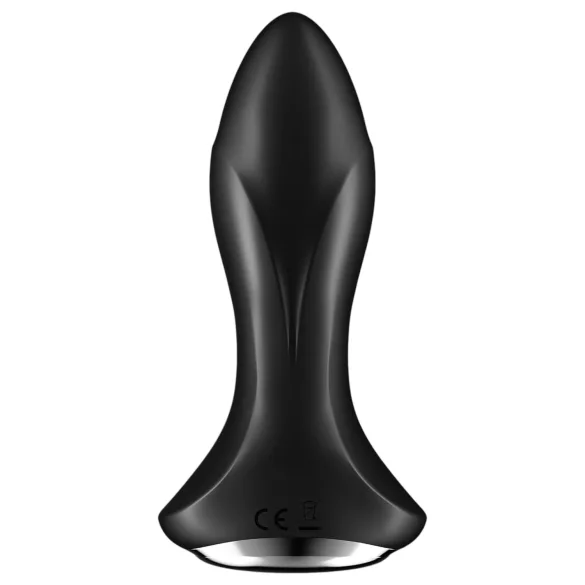 Satisfyer Rotator Plug 1 - analni vibrator z zrncami - črna