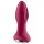 Satisfyer - analni vibrator z vrtljivimi kroglicami - polnilni - rdeč