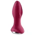 Satisfyer - analni vibrator z vrtljivimi kroglicami - polnilni - rdeč
