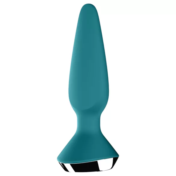 Satisfyer Plug-ilicious 1 - aplikacijsko voden analni vibrator (zelen)