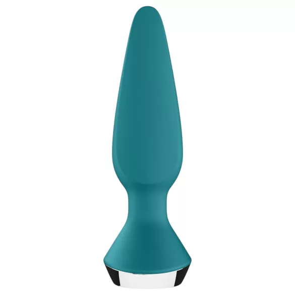 Satisfyer Plug-ilicious 1 - aplikacijsko voden analni vibrator (zelen)