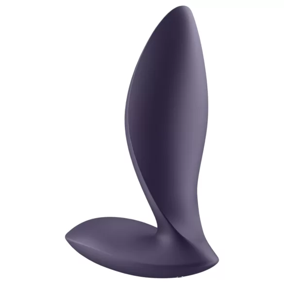 Satisfyer Power Plug - analni vibrator - pametni nadzor - vijolična