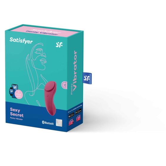 Satisfyer Sexy Secret - pametni, polnilni, vodoodporni klitorisni vibrator (bordo)