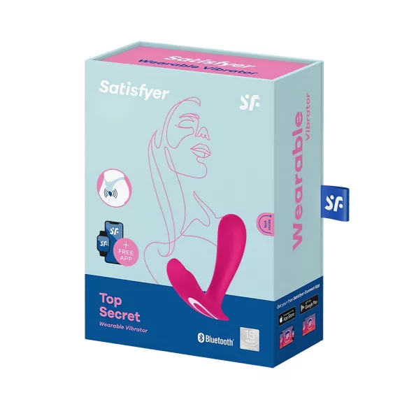 Satisfyer Top Secret - vibrator z 2 motorjema - roza