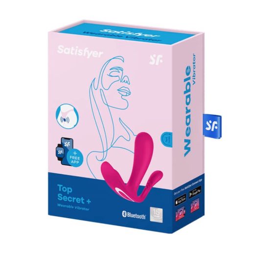 Satisfyer Top Secret Plus - Pametni vibrator s tremi zobci za polnjenje (roza)