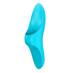   Satisfyer Teaser - vodoodporen vibrator za prste, ki ga je mogoče ponovno napolniti (turkizna)
