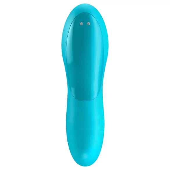 Satisfyer - prstni vibrator - vodoodporen, akumulatorski - turkizna