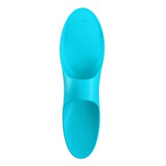   Satisfyer Teaser - vodoodporen vibrator za prste, ki ga je mogoče ponovno napolniti (turkizna)
