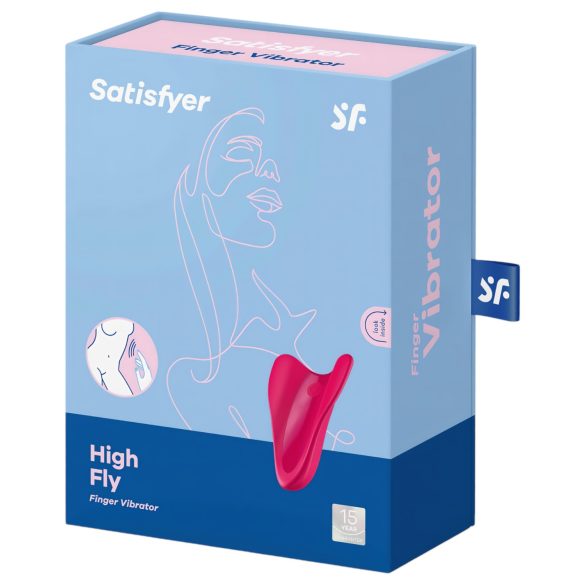 Satisfyer High Fly - klitoralni vibrator - polnjenje, vodoodporen - roza