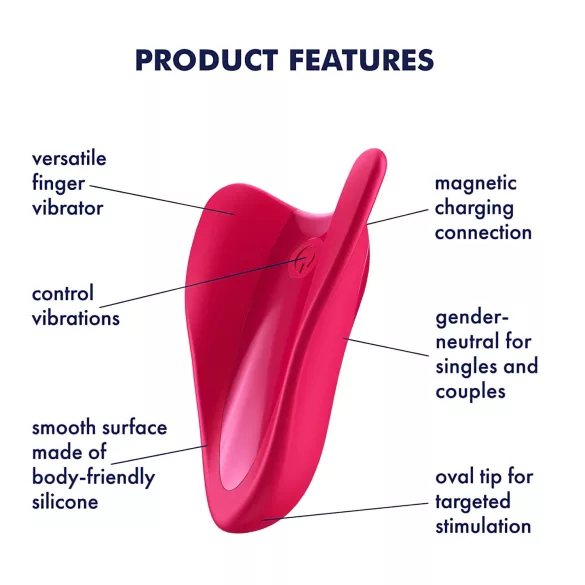 Satisfyer High Fly - klitoralni vibrator - polnjenje, vodoodporen - roza