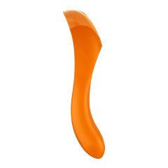   Satisfyer Candy Cane - Vodoodporen vibrator z dvojnim koncem, ki ga je mogoče polniti (oranžna)