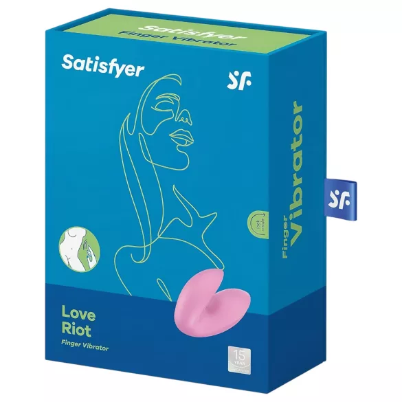 Satisfyer Love Riot - akumulatorski, vodoodporni prstni vibrator (roza)