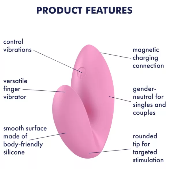 Satisfyer Love Riot - akumulatorski, vodoodporni prstni vibrator (roza)