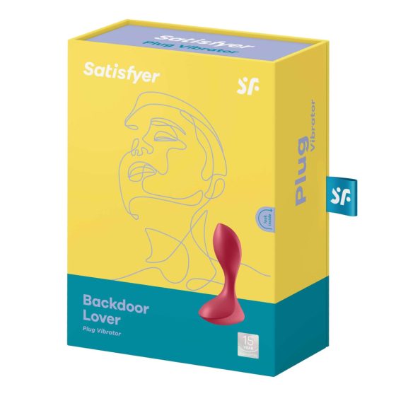 Satisfyer Backdoor Lover - Vodoodporni analni vibrator z možnostjo polnjenja (rdeč)