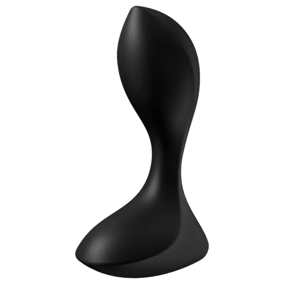Satisfyer - analni vibrator za zadnjico - vodoodporen, polnilni, črn