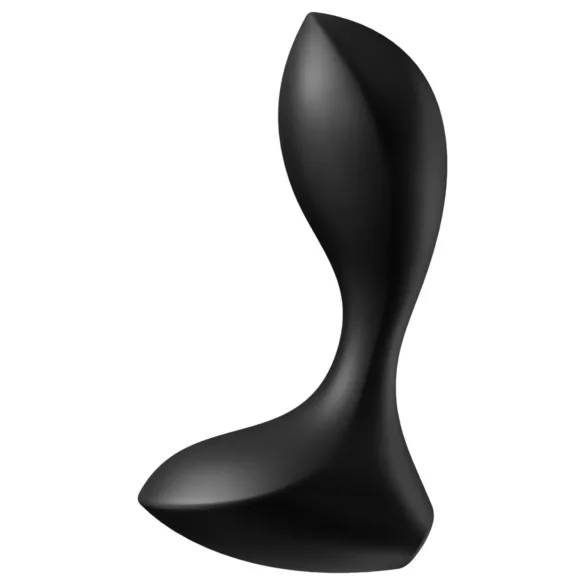 Satisfyer - analni vibrator za zadnjico - vodoodporen, polnilni, črn