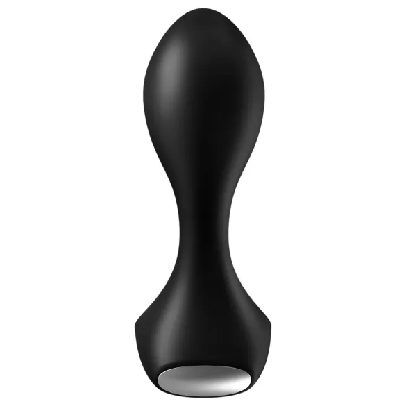 Satisfyer - analni vibrator za zadnjico - vodoodporen, polnilni, črn