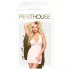 Penthouse Sweet & Spicy - čipkasti komplet z ovratnico - bela - M/L
