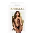 Penthouse Drop-Dead - erotični catsuit - mrežasti, odprt - črna