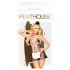 Penthouse - kostum sobarice - 3-delni komplet - črno-belo - L/XL